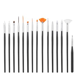 Juego de pinceles para arte de uñas, 15 piezas Juego de pinceles de pintura de dibujo de línea de puntos Kit de herramientas de pluma de manicura DIY para el hogar y el salón de uñas