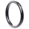 Schmuck Krone Thin Hematite Ring 3 mm Flat Grey Dark
