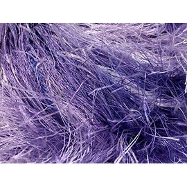 Extra Long Keil's Den Long Eyelash Colorful Yarn, 50 Gram, 32 Yards, Lilac Purple Medley