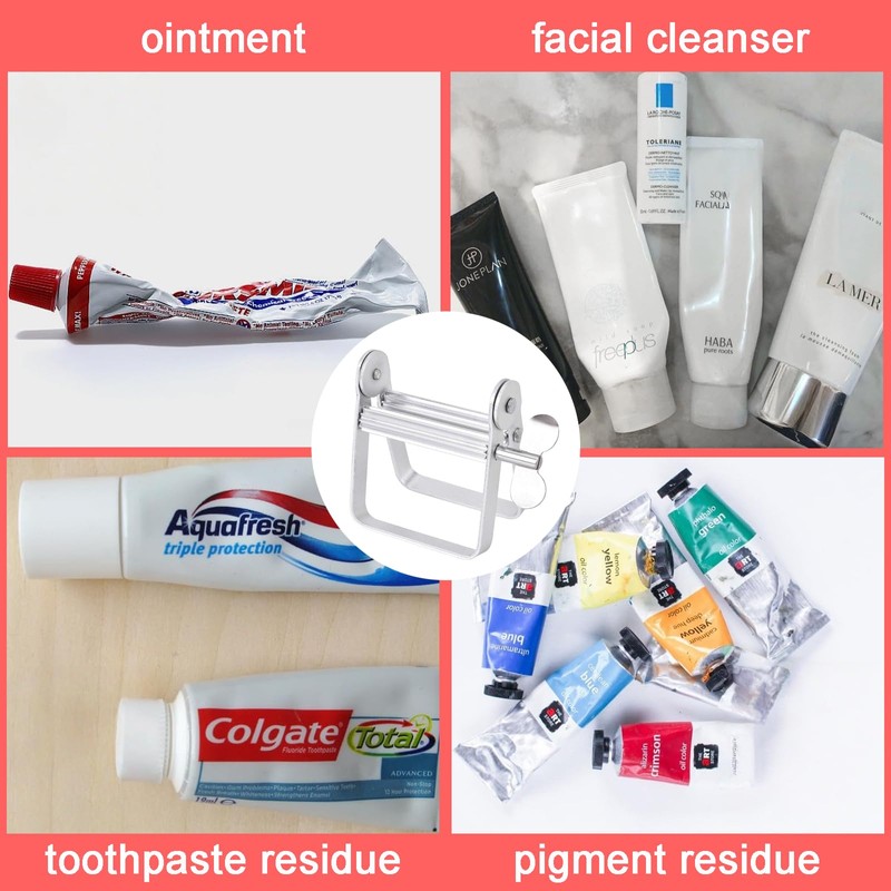 Zvorgath Toothpaste Squeezer, Stainless Steel Tube Squeezer - Key Roller