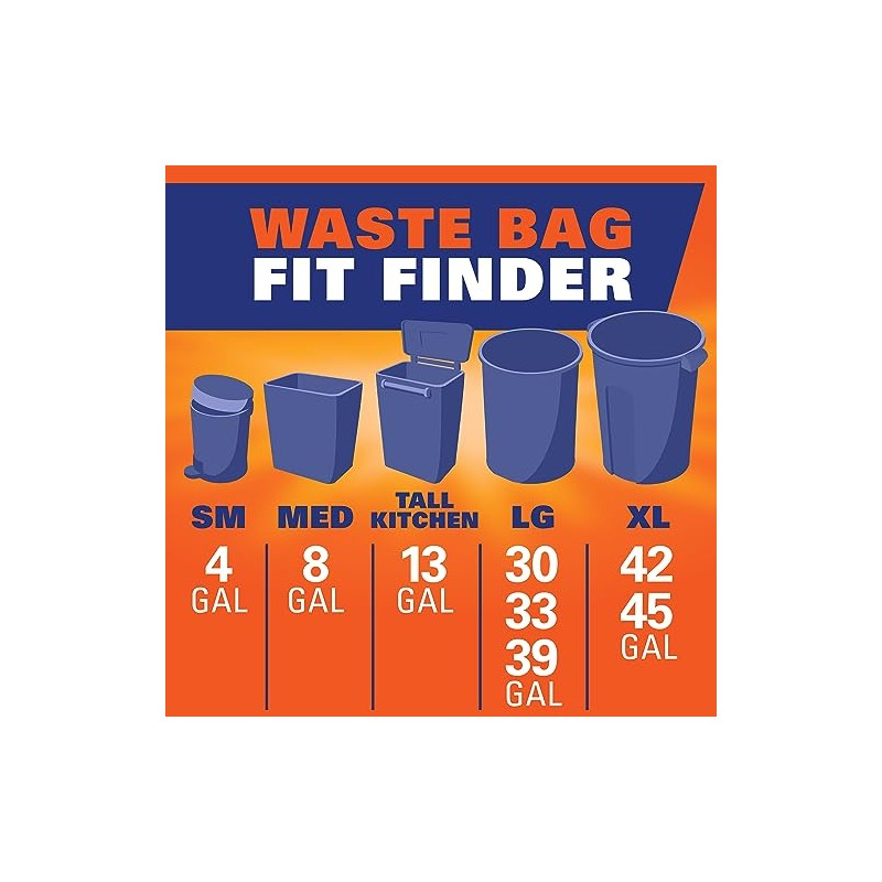 Hefty Medium Trash Bags, Fabuloso Watermelon Scent, 8 Gallon, 26