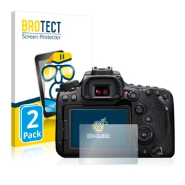 BROTECT Screen Protectors for Canon EOS 90D Ultra Clear Pack of 2