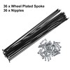 X AUTOHAUX 36 Pcs Bicycle Steel Spokes 14G Bike Spoke