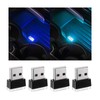 Yourkar 4 PCS USB LED Car Interior Atmosphere Lamp, Plug-in