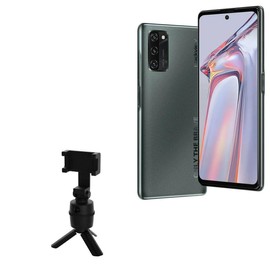 BoxWave Stand and Mount Compatible with Blackview A100 - PivotTrack Selfie Stand, Facial Tracking Pivot Stand Mount - Jet Black