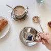 180ml Insulated Coffee Cup Set 304 Stainless Steel Double Walled