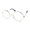 Adults Metal Frame Wizard Glasses with Clear Lens [Silver]