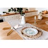 FASHIONCRAFT 2528 Gold Lattice Botanical Collection Stainless Cake Knife Set,