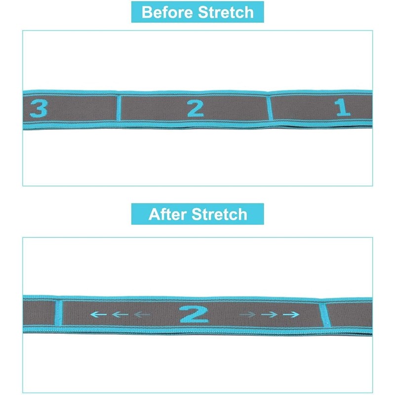 MEZOKUCEL Stretching Strap Yoga Strap 9 Loop Stretch Band for
