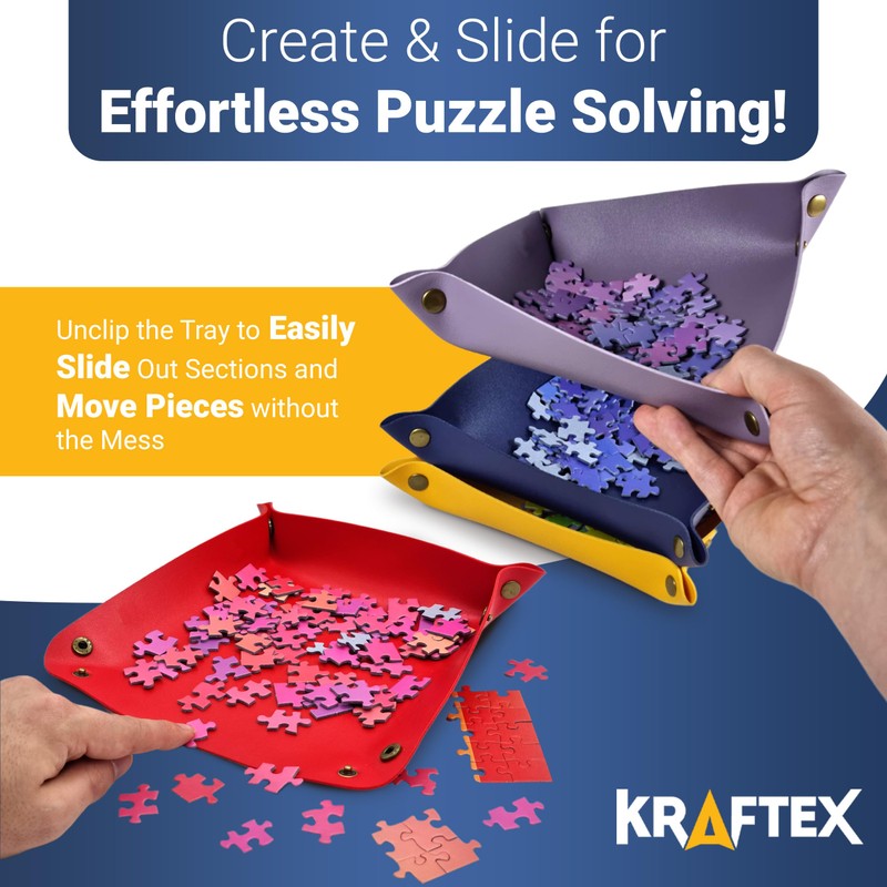 Puzzle Sorting Trays - 6X Puzzle Organizer for Sorting 1000