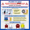 3 INCH DUAL FLUSH VALVE CONVERSION KIT AND OVERFLOW WATER