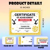 Cheerleading Certificate of Achievement, Gold Foil Blank Award Paper, Set