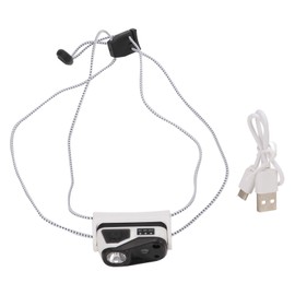 LED Headlamp IPX5 Waterproof Motion Sensor USB Charging Adjustable Mini Head Light for Fishing Running