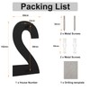 Black Brushed Modern House Number -4 Inch 102mm Height, Made