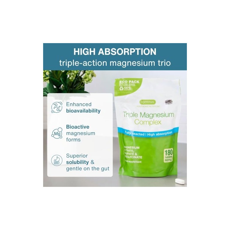Igennus Healthcare Nutrition Complejo de Triple Magnesio Igennus