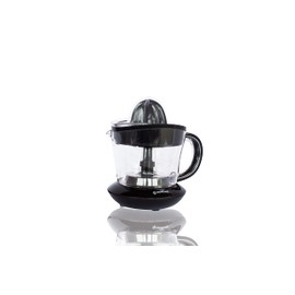 Electric Juicer Small Capacitò 700 ml Black Plastic Bi-directional Movement Double Cone for Squeezing Graduated Carafe