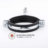 (Pack of 4 pcs) Anti Vibration Single Metal Pipe Brackets
