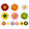 Keboyoe 12pcs Daisy Flower Brooch Daisy Flower Enamel Pins Sunflower