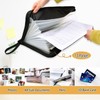 Black Leopard Expanding File Folder with Sticky Labels 13 Pocket