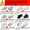 LIDESENMO 2-Pack LED Cabinet Light Bulb 1.5W LED 12V DC