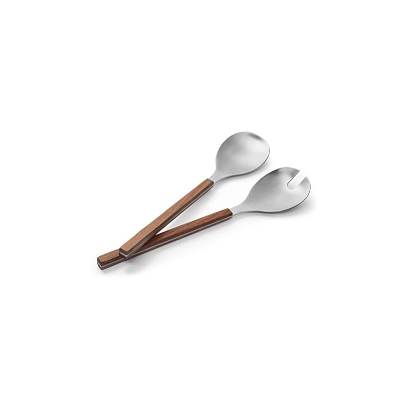 PHILIPPI - BRICK Salad Servers with Walnut Wood Handles