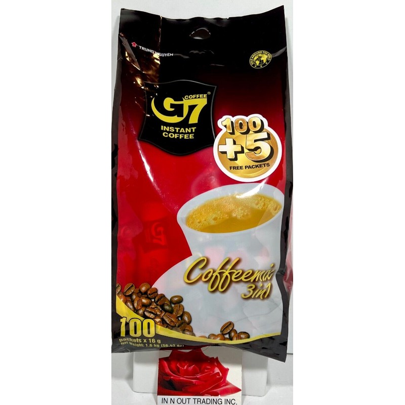 Trung Nguyen G7 G7 3-In-1 Instant Vietnamese Coffee 100 Sticks