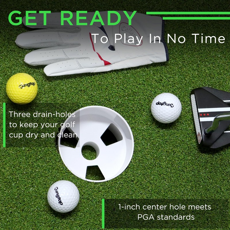 KINGTOP Golf Hole Cup – Fit PGA/USGA Regulations, Golf Accessories