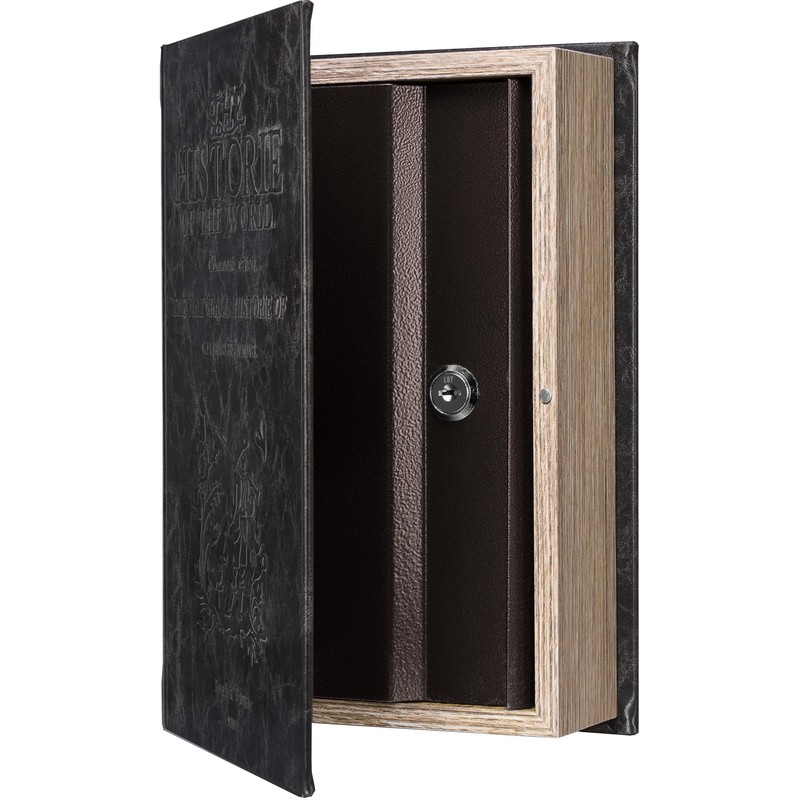 Barska Antique Book Lock Box with Key Lock