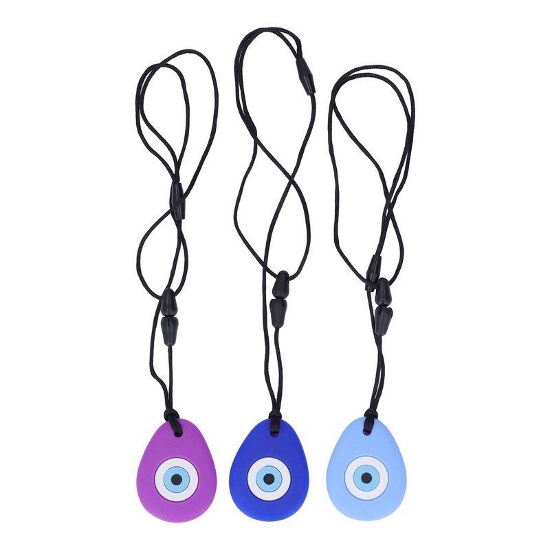 3pcs Drop Shaped Baby Teething Toy Soft Portable Silicone Infant