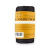 Just For Nets Twisted Tarred Nylon Bank Line Twine, Black,