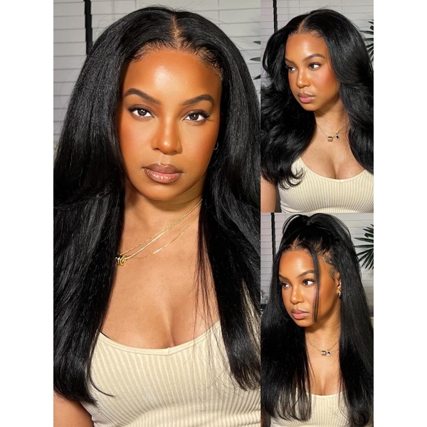 YIROO Yaki Straight 7x5 Lace Wig Bye Bye Knots Glueless