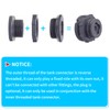 ChillWaves PVC Bulkhead Fitting 1-1/4" Double Thread Connector Adapter with