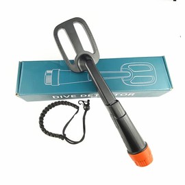 Underwater Metal Detector Pulse Pinpointer Induction Diving Treasure Waterproof Metal Detector Handheld Coil Metal Finder (Black)