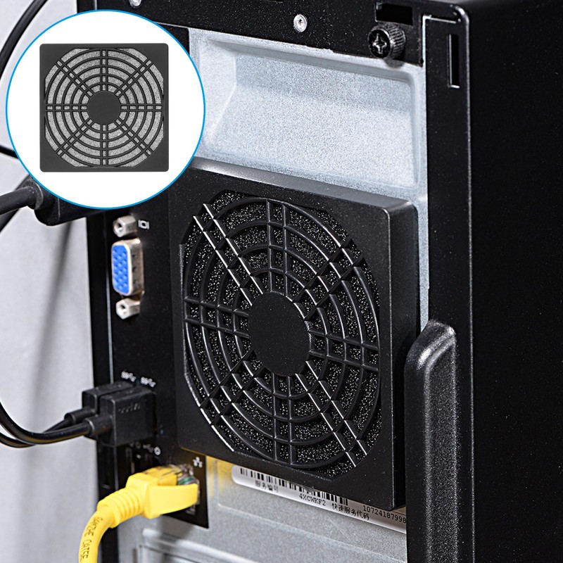 PATIKIL 120mm Fan Grill with Screws, 5 Pack ABS Resin