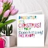 Emotional Rescue Daughter Christmas Card, Funny Christmas Card Daughter, Xmas
