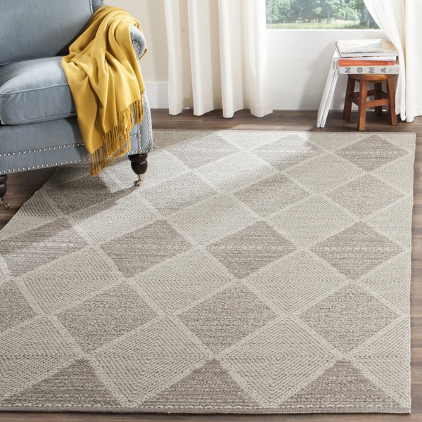 SAFAVIEH Montauk Collection Accent Rug - 3' x 5', Grey,