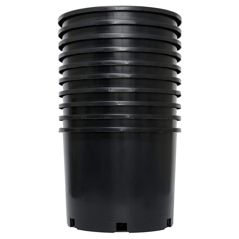 Pro Cal HGPK7PHD Premium Nursery Pot 7 Gal (5/pk), Black