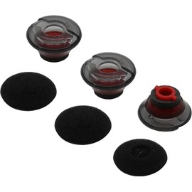 A-Pcas Eartips Eartips Earpieces for Plantroncis Voyager 5200 Compatible with Voyager Legend, Compatible with Voyager Pro, Earphone Kit, Earpads Gray Medium Set of 3, Medium P3GM