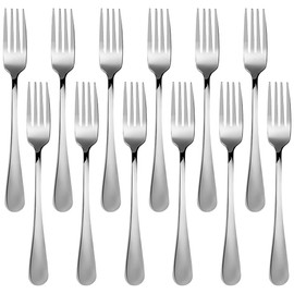 Dessert Forks,Stainless Steel Cutlery Dessert Fork Set, Pack of 12
