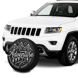 NIAEIAIE Rv Spare Tire Cover for Trailer-Camper Tire Cover Wheel Protectors Weatherproof Universal for Trailer Rv SUV Truck Camper Travel Trailers 14" 15" 16" 17" Inch (17inch)