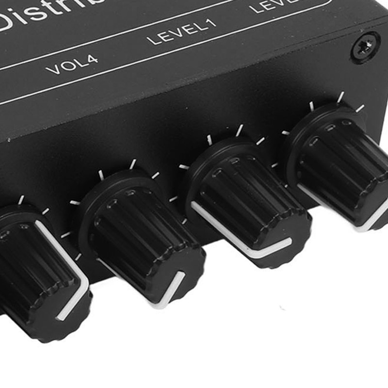 Stereo Audio Splitter Box Mini Preamplifier Headphone Amplifier 2 Way
