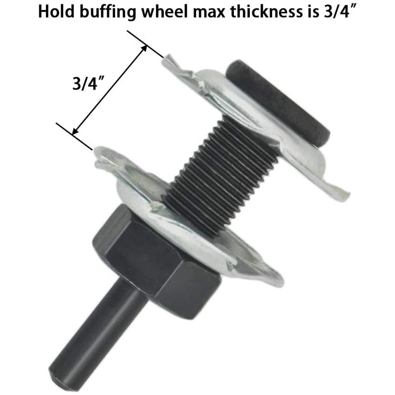 scottchen PRO Buffing Polishing Wheel 4in(100mm) for Drill 1/2 in