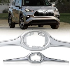 Upgraded Front Grille Trim Strip Bar Light DRL Amber Sequential Turn Signal Lamp Kit Compatible with Toyota Highlander 2021 2022 2023 2024 LE XLE Limited Platinum