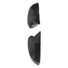 1 Pair Carbon Fiber Ox Horn Rearview Side Glass Mirror