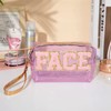 L'Aura Précieuse Laser pvc transparent makeup bag for women to