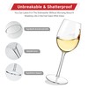 HAHASHOW Unbreakable Stemmed Wine Glasses - 100% Tritan Plastic, Dishwasher
