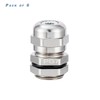 INCONTESTA 6 Pcs PG7 Cable Gland Joint Stainless Steel Adjustable
