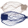 2pcs Fish Net Decoration Cotton Soft Comfortable Mediterranean Style Beige