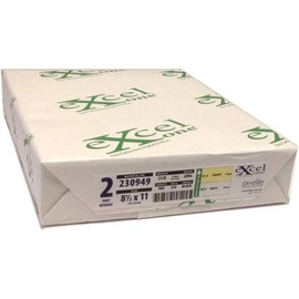 Excel One Carbonless 2-Part Reverse Paper 2309489 (Canary/White), 8.5" x 11" - 1 Ream, 250 Sets/Ream