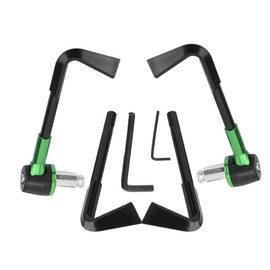 Gorgeri CNC Motorbike Handgrip Guard Brake Levers Protect Guard Motorcycle Protector Handlebar(Green)